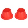 2pcs Car Speaker Waterproof Cover Silica Gel Red Insulation Protective