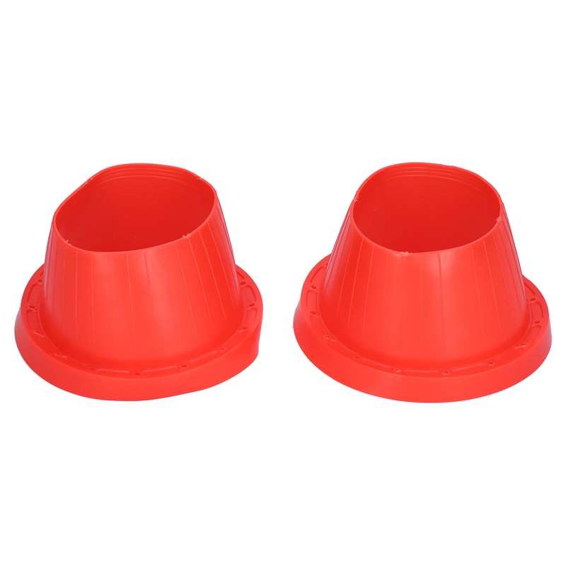 2pcs Car Speaker Waterproof Cover Silica Gel Red Insulation Protective