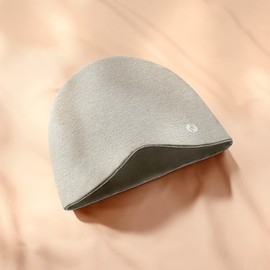 Slouchy Beanie Hat High Elasticity Satin Sleep Cap Blackout Soft Night Cap Unisex Warm Skull Cap (Grey)