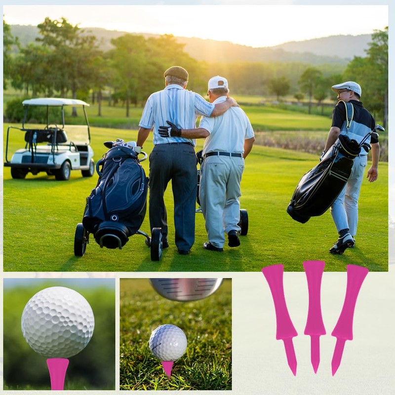loacuony Pack of 100 57 mm Golf Tees, Plastic Golf