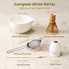 Matcha Whisk Set, Handcrafted Bamboo Chasen & Ceramic Bowl Matcha