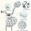 INEFATH Rain Shower Heads with Handheld Spray Combo 30 Settings
