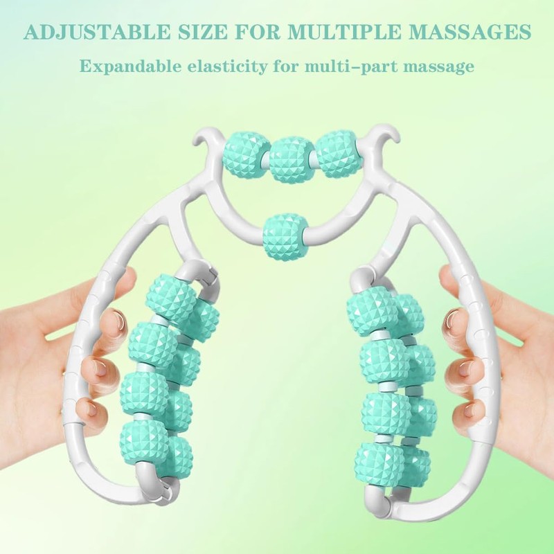 RANJIMA Cellulite Massagegerät, Massageroller Beine, 20 Räder Cellulite Roller, Anti