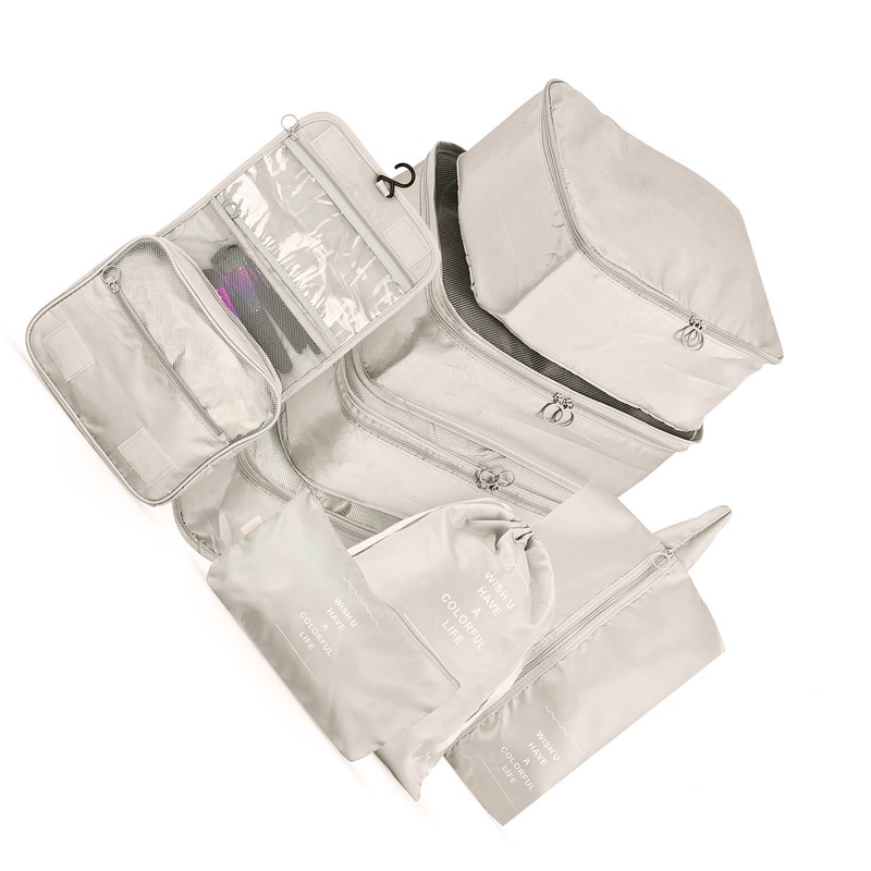 Storage Bags 8PCS Set Travel Suitcase Packing Set Storage Cases