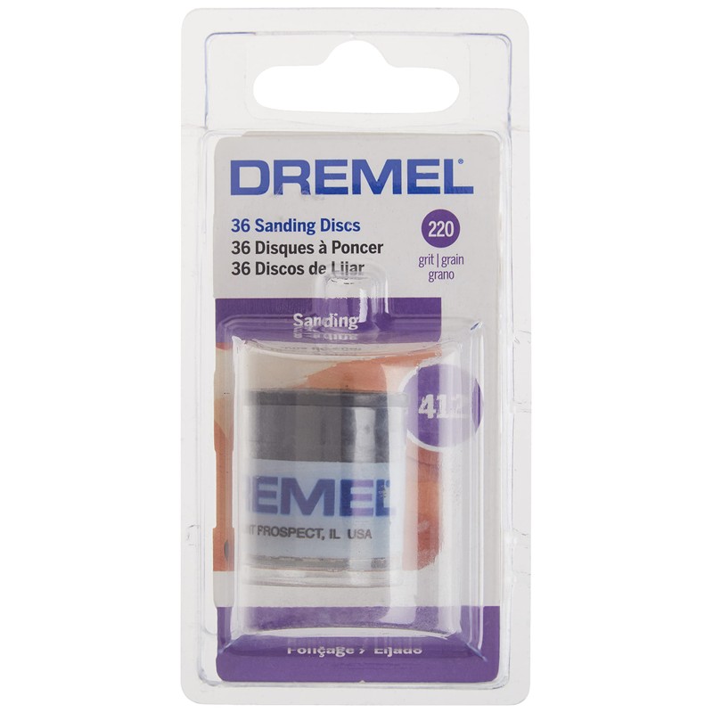 Dremel 412 3/4 in. (19.1 mm) 220 Grit Sanding Disc