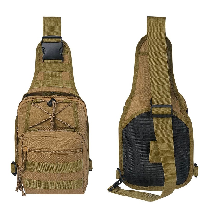 flintronic Tactical Shoulder Bag, Tactical Molle Sling Chest Pack, Laptop