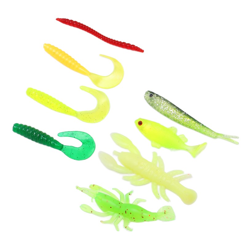 Fishing Tackle Set Soft and Hard Lure Baits Tackle Kit
