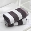 sense gnosis Brown Striped Hand Towel Soft and Absorbent 100%