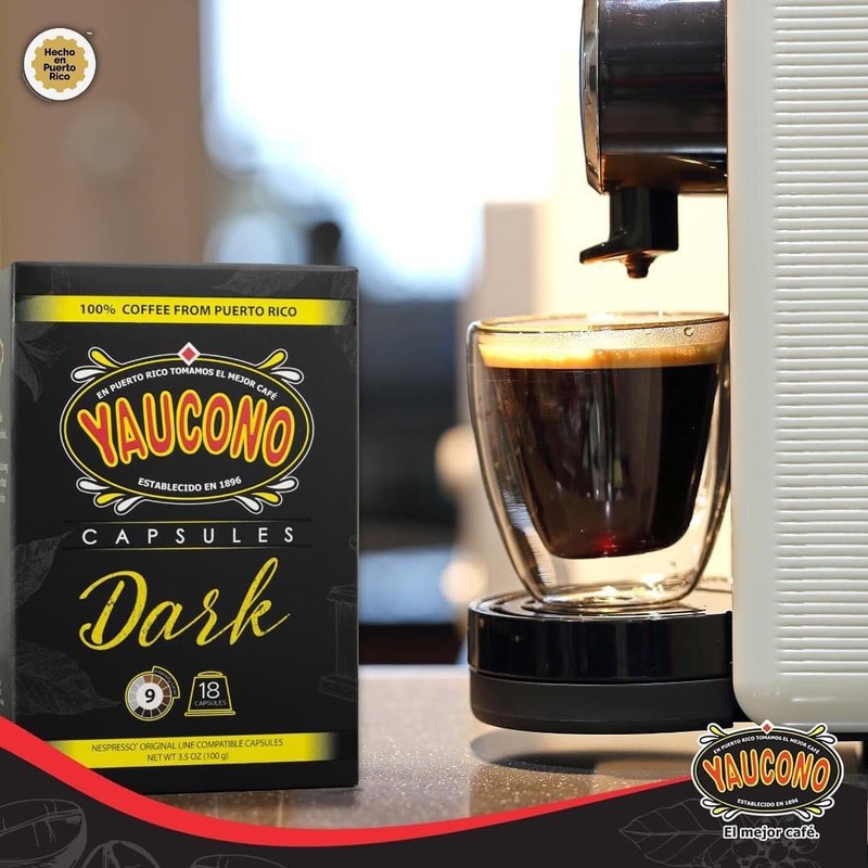 Yaucono Espresso Capsules, Dark Roast, 100 Percent Coffee from Puerto