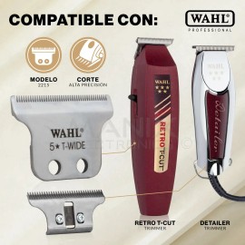 Repuesto Para Máquina Terminadora Cuchilla 2215 Compatible Con Trimmer Ac Detailer Razor Retro T-Cut Navaja T-Wide Con Aceite Y Tornillos