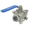 DAN SPEED NPT 3-Piece Stainless Steel SS304 Ball Valve, Industrial