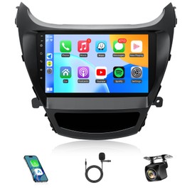 Naifay Android Car Stereo for Hyundai Elantra 2014 2015 2016 Radio, 9inch Touch Screen for Hyundai Elantra Stereo with CarPlay Android Auto Bluetooth FM GPS WiFi Camera Mirrorlink SWC+MIC
