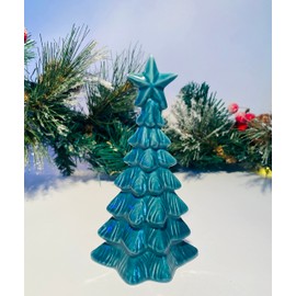 Mezzaluna Gifts 15 cm Dark Green Ceramic Christmas Tree Ornament