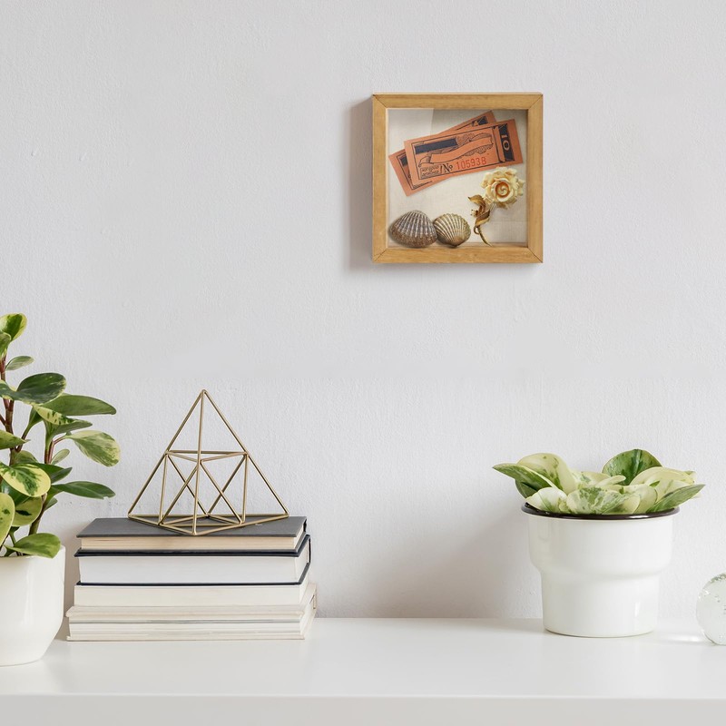 TJ.MOREE Shadow Box Frame 5 x 5 Shadowbox Display Case