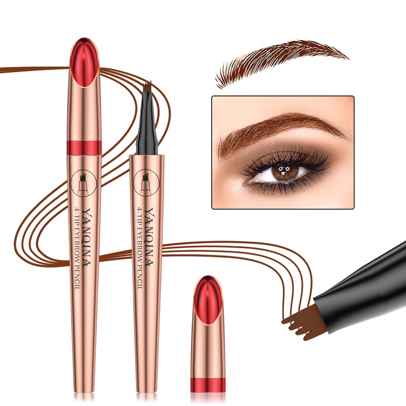 Anifer Liquid Microblading Dark Brown Eyebrow Pencil. - Waterproof, Long-Lasting,