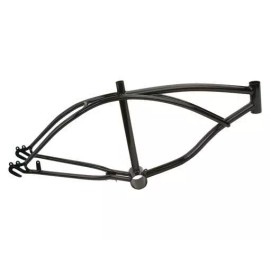 Lowrider 20" INCH LOWRIDER BIKE BICYCLE FRAME METALLIC CRUISER CHOPPER CYCLING MANY COLOR - Black