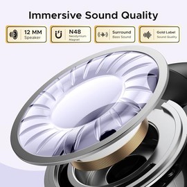 UGREEN - Auriculares inalámbricos de oreja abierta Bluetooth 5.4, auriculares deportivos con controlador de 12 mm y ANC, carga rápida para 30 horas de