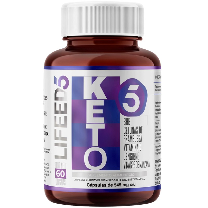 LIFEED Suplemento Alimenticio de Keto, Envase que contiene 60 Cápsulas
