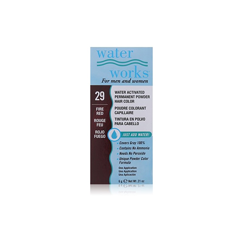 Water Works Water Activated Permanent Powder Hair Color for Men