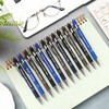 Sayglossy 12 Pcs Police Ballpoint Pens Inspirational Police Officer Black