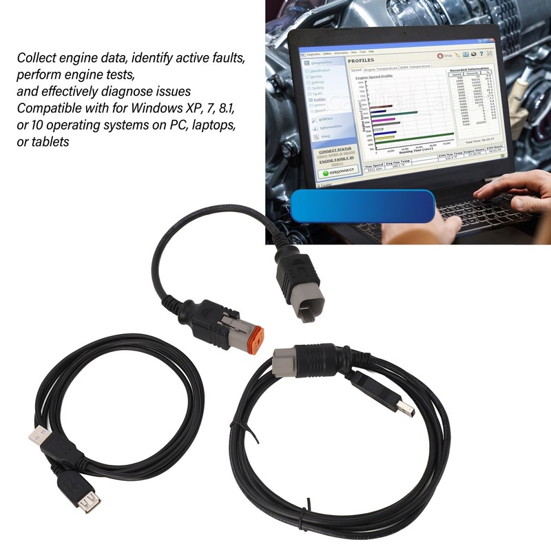 Outboard Engines Diagnostic USB Cable Tool Kit Replacement for Evinrude