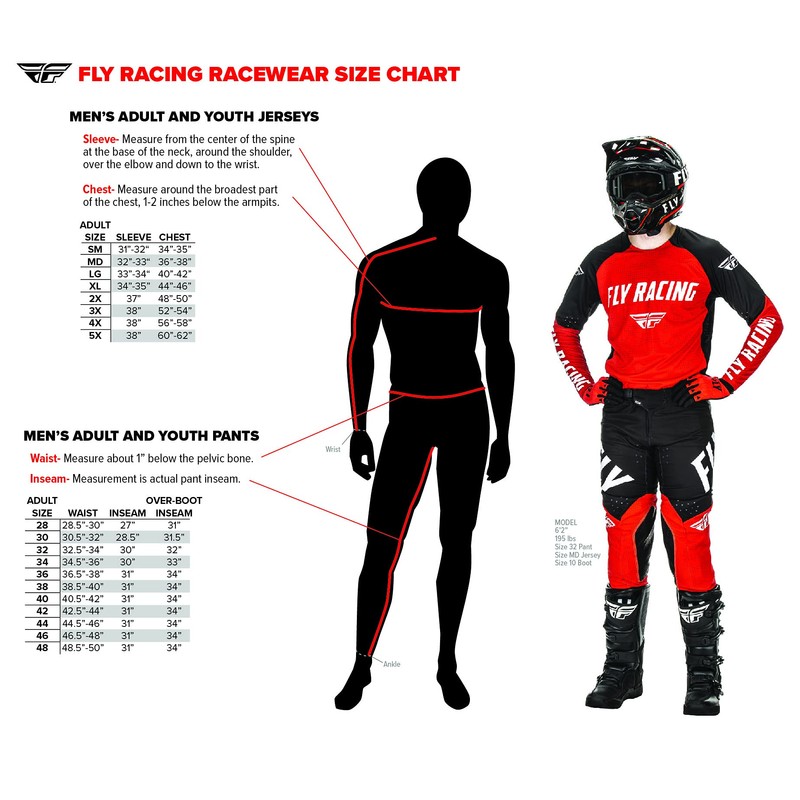 Fly Racing 2022 Adult Lite Jersey (Red/White, Large)