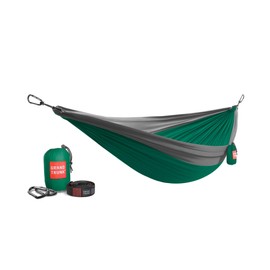 Grand Trunk Double Deluxe Hammock w/Straps Hammock, Colour: Green/Charcoal