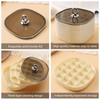 Sunkaioo Earring Organizer,Stackable 3-Layers Clear Jewelry Box with Lid,Stud Earring