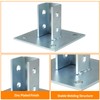 Fardtry 2 Pcs Channel Post Base, Heavy Duty Post Bracket,
