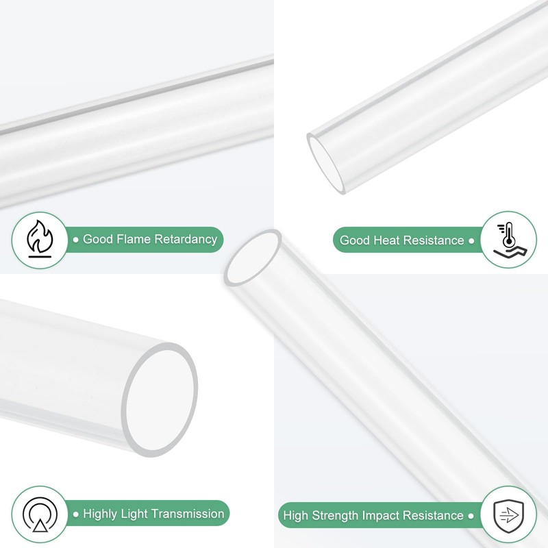 M METERXITY Clear Plastic Tubing 13 mm [0.51"] Inner Diameter