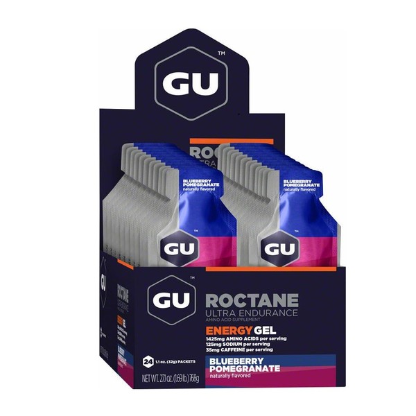 GU Roctane Energy Gel - 24 Pack Blueberry