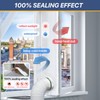 Loviga 400CM(157") Portable AC Window Seal, Casement Window Vent Kit