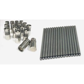 16 Lifters & Push Rods Pushrods Flat Tappet compatible with 1965-up Ford V8 Small Block 302. Push rod Over all lgth. 6.881"