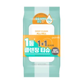포인트앤 딥 클립 올킬 클렌징 티슈 80매+80매 기획 Point and Deep Clip All Kill Cleansing Tissue 80 Sheets + 80 Sheets Set