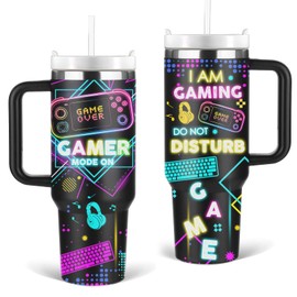 Gamer Gifts for Men, Gamer Tumbler 40 Oz, Gifts for Gamers, Gamer Gifts, Gaming Stuff for Boys, Gaming Gifts, Cool Gifts for Gamer, Birthday Gamer Gifts