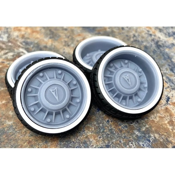 Unbranded Resin 22 In. Pontiac 8-lug Restomod Wheels, W/One In.