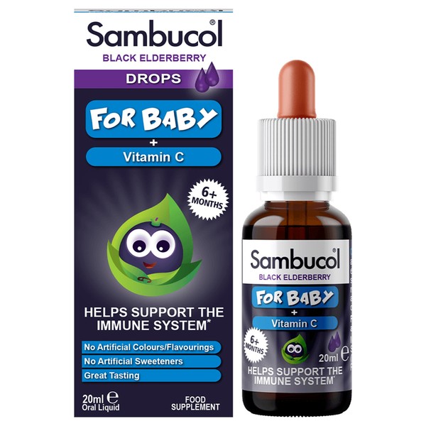 Sambucol Black Elderberry Drops for Baby, 20ml