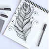 Cdycam Fineliner Pens, Set of 9 Black Fineliner Ink Pen