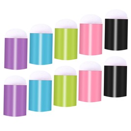 HONMEET Nail Art Blending Pen 10pcs Nail Art Sponge Blocks Replacing Head Sponge Manicure Pen Tips Easy to Use