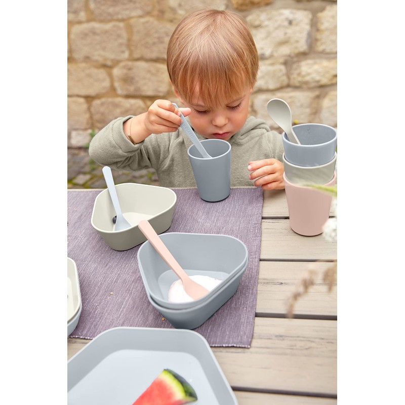 LÄSSIG Children's Bowl without Melamine, BPA-Free, Made from Biocomposite/Bowl Geo,