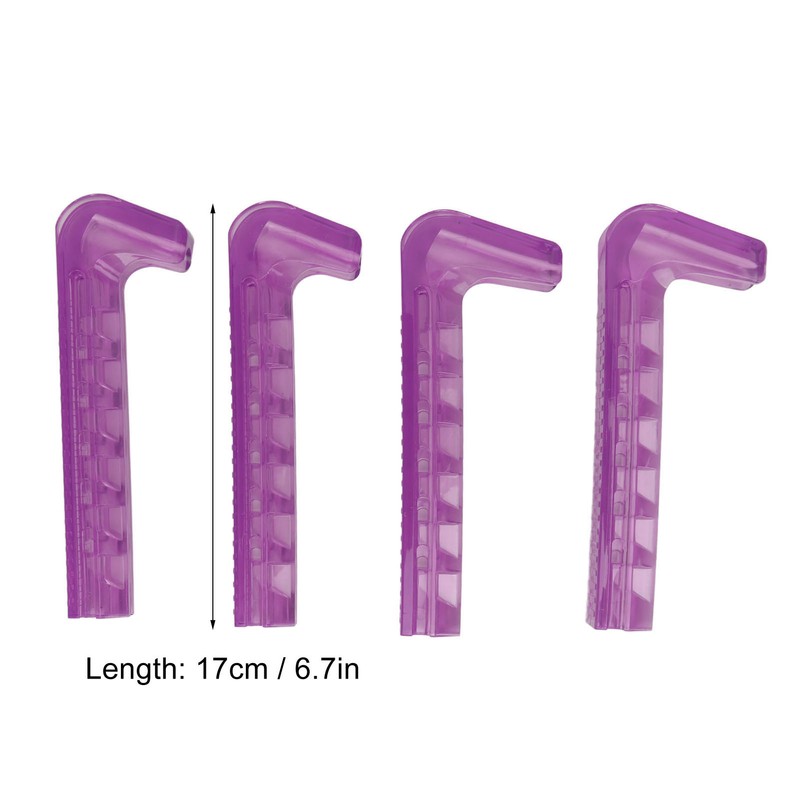 2Pair Ice Skate Guards Hockey Shoe Blade Cover Adjustable Silicone