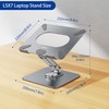 BESIGN LSX7 Laptop Stand with 360° Rotating Base, Ergonomic Adjustable