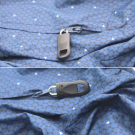 Zip pendant for repair, 12 sets, each 6 x 35 mm and 45 mm total length, pluggable, zip zip, zip slider suitcase, backpack, handbag, zip pendant slider tabs