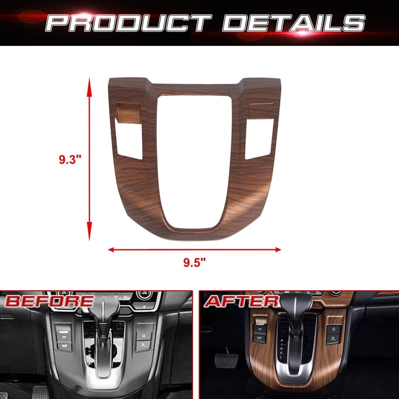 Xotic Tech Interior Center Console Gear Shift Panel Decoration Cover