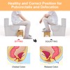 Uaniar Bamboo Toilet Stool, Wooden Squatting Potty Stool for Adults,
