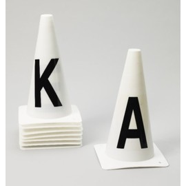 Ovation Dressage Cones-Set of 8 - White - Set8