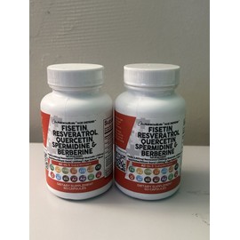 Clean Nutraceuticals Fisetin Resveratrol Quercetin 60 Cap Exp 10/25 - 2 Pack