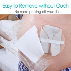 9" x 9" Ostomy Shower Cover Waterproof [Pack of 25], Ostomy Bag Shower Protector Stoma Shower Guard Colostomy Shower Shields for Women Men Showering, Non-Stick Central Pad