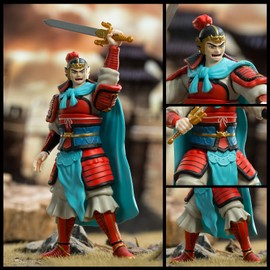 52TOYS 3.75' Series x Eating the Heaven and Earth "Guan Yu, Cloud Length", 3.75" (Approx. 10 cm) Super Movable Action Figure, Painted PVC & ABS, Perfect Gift for Manga Fans