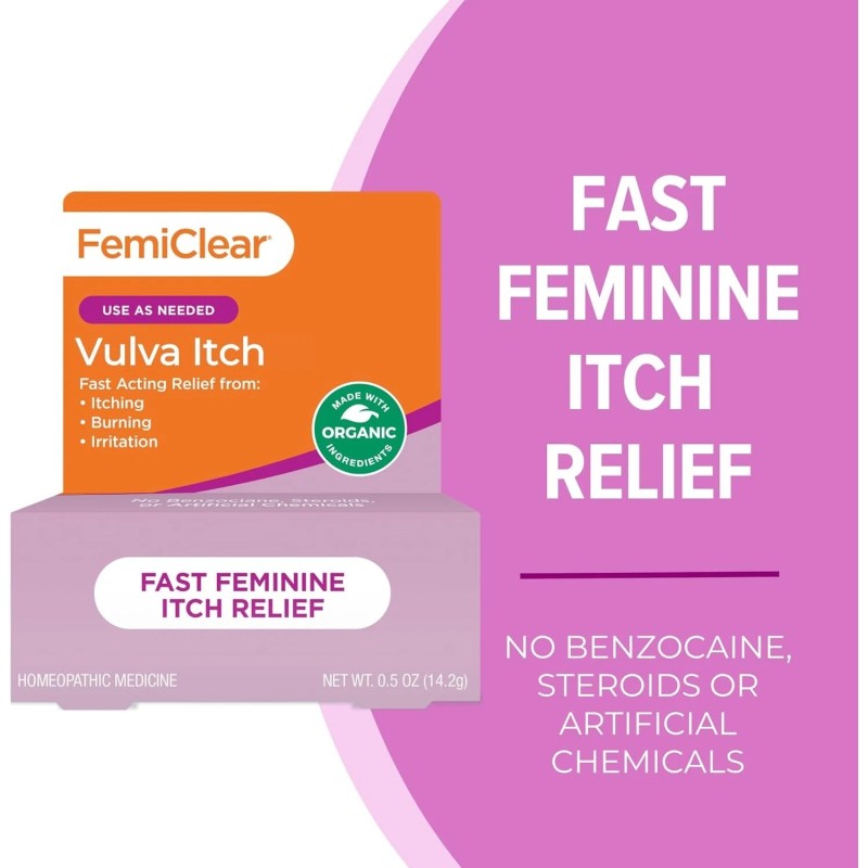 FemiClear Vaginal Itch Relief | Fast Feminine | Made with...